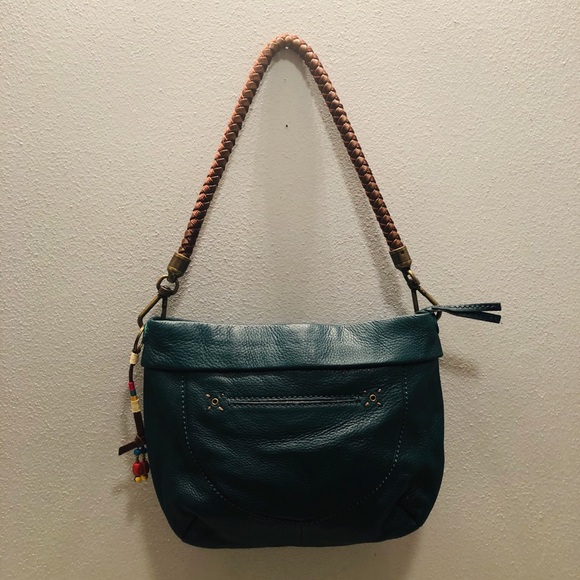 The Sak Green Leather Shoulder Bag - Picture 2 of 6